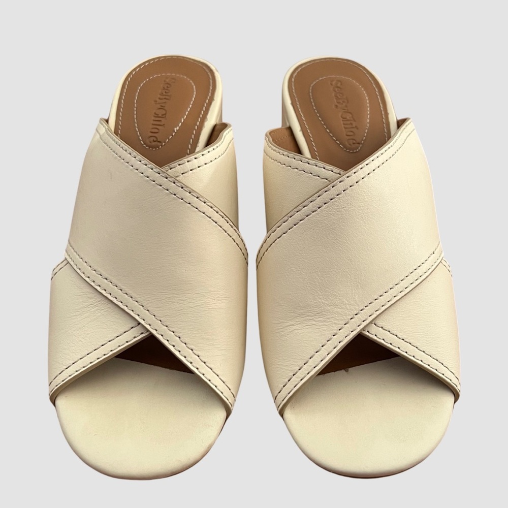 See By Chloé Studded Leather Sandals EU38 US7 ($395) - Picture 3 of 8
